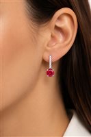 Earrings Ultima Edizione Woman in Silver OAO6880-ROSSO - OAO6880-ROSSO